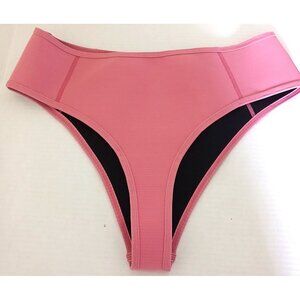Hoaka Swimwear Womens Swimsuit Bottom XL Pink Neoprene Bikini Sporty